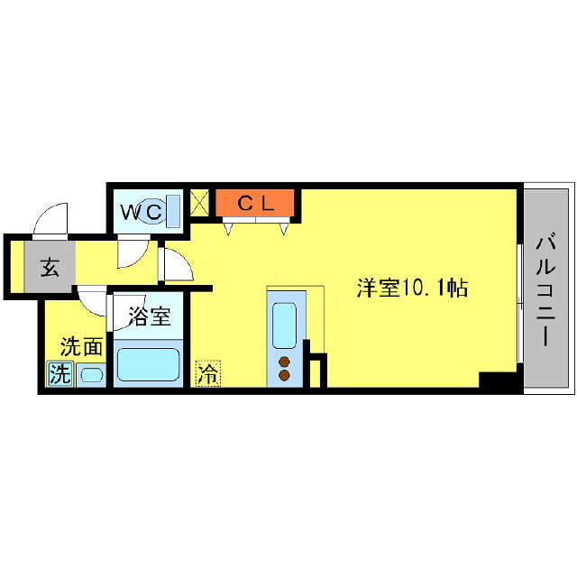BRAVI南堀江の間取り