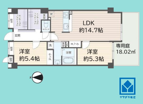 クレール東塚口の間取り