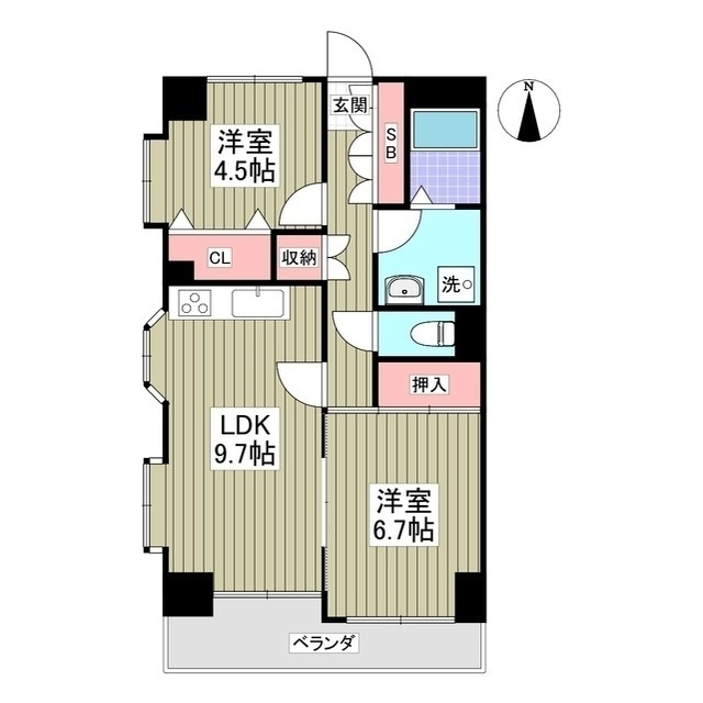かさまビル9の間取り