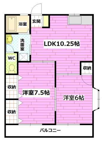 長束メゾン小谷の間取り