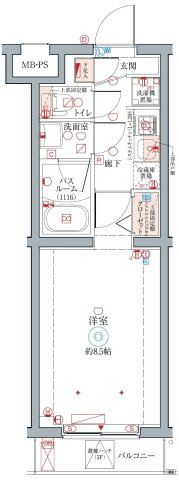 クレヴィスタ柴又の間取り