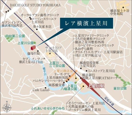 Le'a横濱上星川の地図