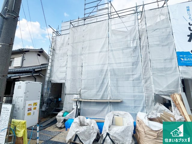 明石市東朝霧丘　新築一戸建ての外観|周辺は落ち着いた街並みの住宅地！子育てがしやすい住環境です！まだ未完成ですが、現地でしかわからない事もございます。是非一度ご覧ください。