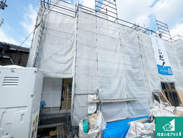 明石市東朝霧丘　新築一戸建ての外観|周辺は落ち着いた街並みの住宅地！子育てがしやすい住環境です！まだ未完成ですが、現地でしかわからない事もございます。是非一度ご覧ください。