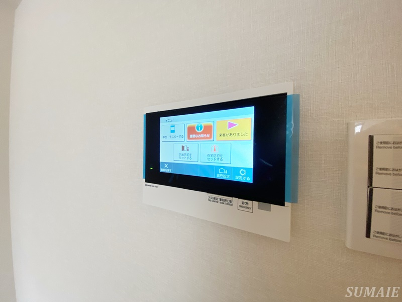 グランエール西日暮里NORTHのセキュリティ|モニター付きインターホンです☆