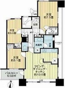 イトーピア大島ステーションコートの間取り