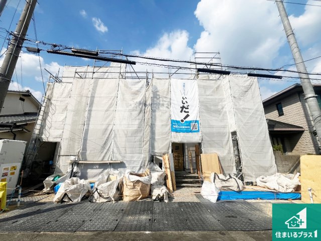 明石市東朝霧丘　新築一戸建ての外観|周辺は落ち着いた街並みの住宅地！子育てがしやすい住環境です！まだ未完成ですが、現地でしかわからない事もございます。是非一度ご覧ください。