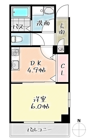 【間取り】 | La VeriteノムラⅠ【名古屋市賃貸・宅配ボックス】