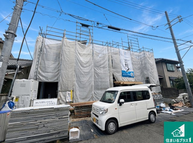 明石市東朝霧丘　新築一戸建ての外観|現在の進捗状況です！順調に作業進行中、完成が待ち遠しいです！詳細の間取り等、お気軽にお問い合わせください！