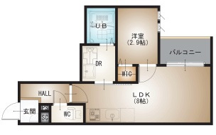 REGALEST-S 古市1の間取り