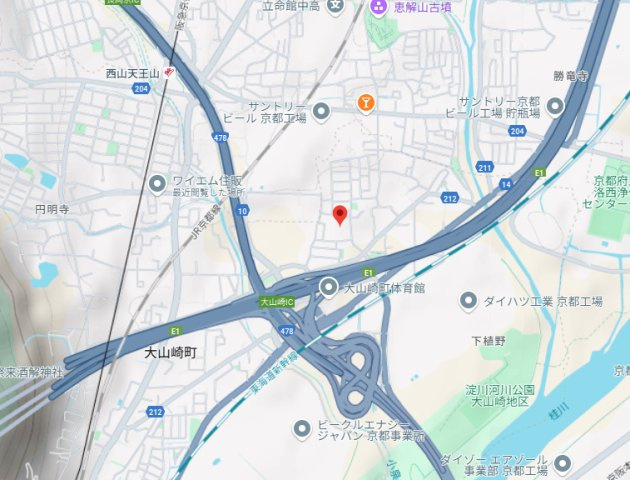 ジャルディーノ・ア・カーサの地図