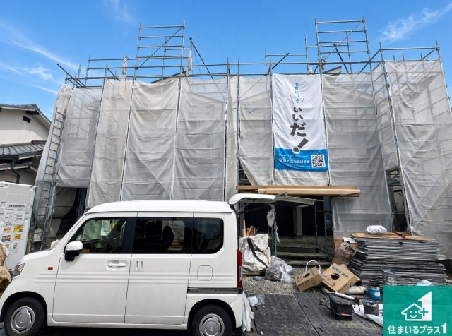 明石市東朝霧丘　新築一戸建ての外観|周辺は落ち着いた街並みの住宅地！子育てがしやすい住環境です！まだ未完成ですが、現地でしかわからない事もございます。是非一度ご覧ください。