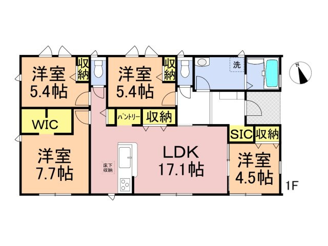 【商談中】リーブルガーデン　羽島市福寿町間島2丁目　全２区画分譲の間取り|■２号棟　■ヤマダ不動産　株式会社リライフ　
■夢のマイホーム購入をフルサポートします！