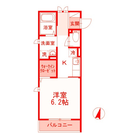 藤沢市湘南台２丁目のアパートの間取り