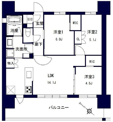 【間取り】 | センチュリー千葉みなと