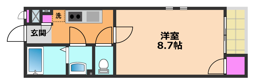 クレイノ欅の間取り