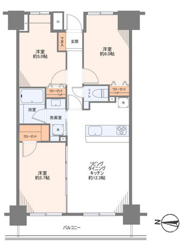 【間取り】 | 藤和シティホームズ鎌倉山崎