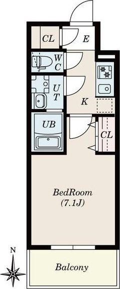 S-RESIDENCE尾頭橋clarityの間取り