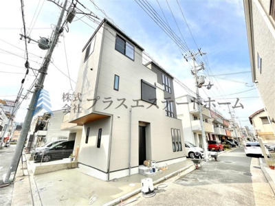 【外観】 | 兵庫区下沢通4丁目新築戸建 | 洗面室に乾太くん設置可能配管済♪