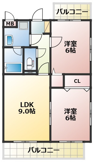 SUNNY SIDE の間取り