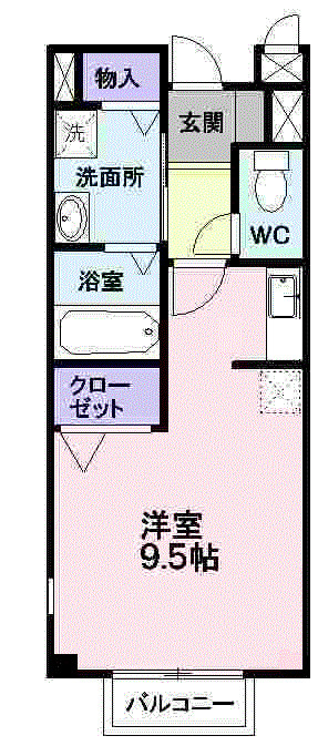 ペアフィ－ルドの間取り|間取図