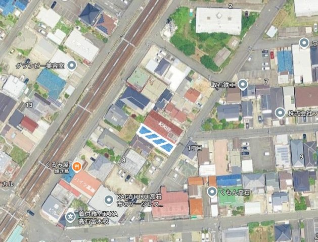 高石市取石　新築戸建用土地の地図