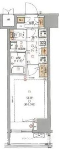 ハーモニーレジデンス錦糸町#001の間取り