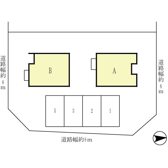 サウスヒル　Ａ棟の駐車場