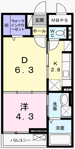 フィレール　デュ　トラジャⅦの間取り