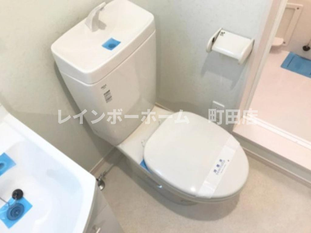 ラ・シャンス鶴間第３※初期費用分割あと払いサービス利用可能物件のトイレ