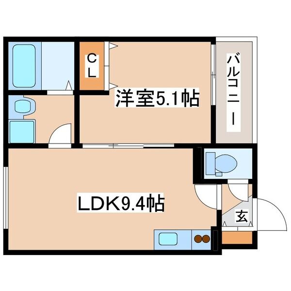 SERIRIA　COMFORT:ABIKOの間取り