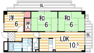 【間取り】 | コーポ小林