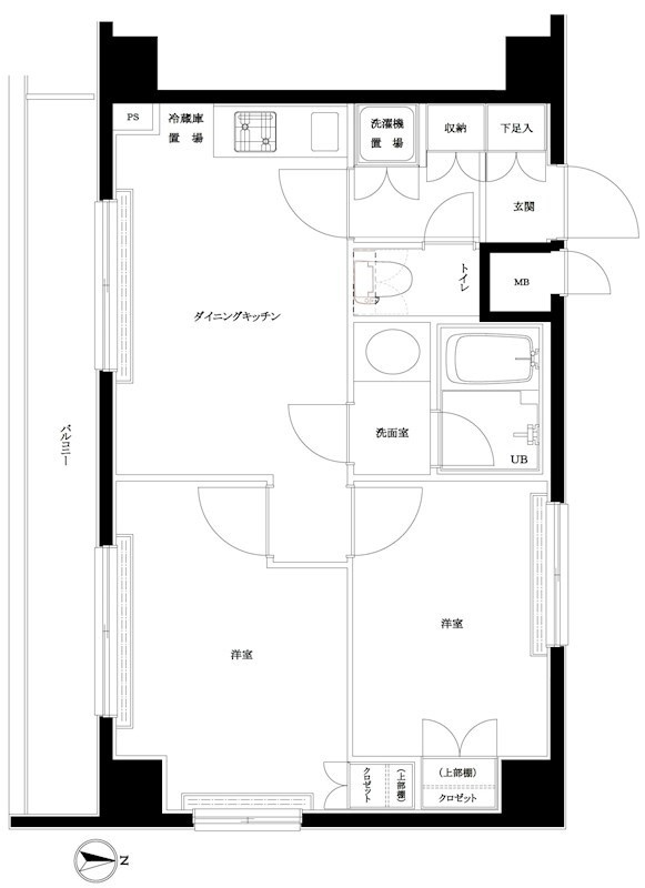 ルーブル高田馬場弐番館 の間取り