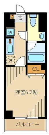 北新宿アーバンエクセレントの間取り