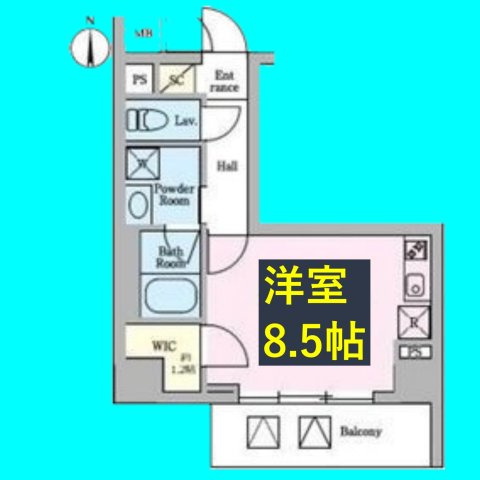 AVANTI　aratamabashiの間取り