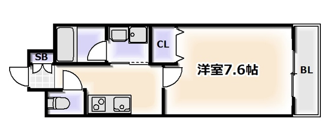 【間取り】 | ナンバプレミアムグレース