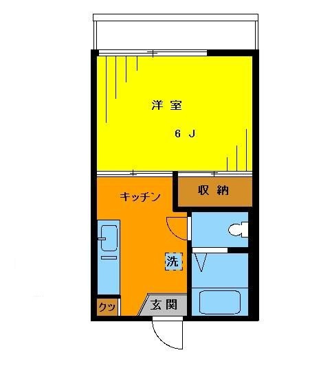 フラワーハイツの間取り|間取りです。