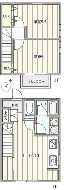 ツインズ谷中の間取り