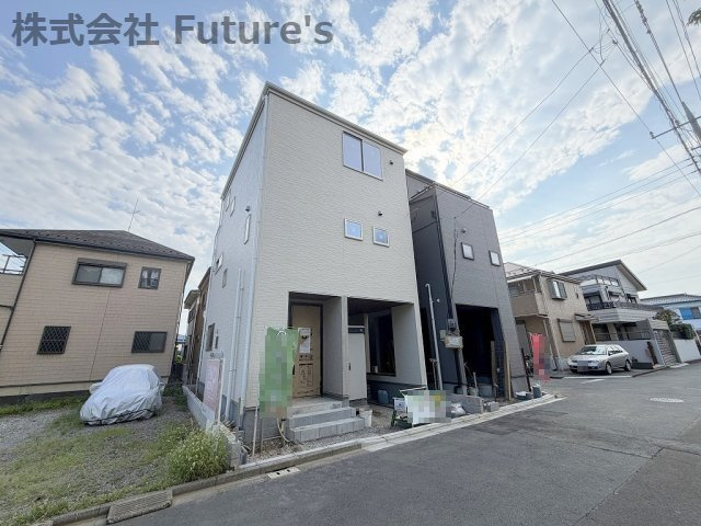 八潮市八潮6丁目　新築戸建　全2棟　1号棟の外観|現地の写真になります。