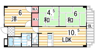 【間取り】 | コーポ小林