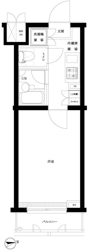 ルーブル中野弥生町 の間取り|間取りです。