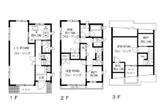 【間取り】 | 北千束1丁目住宅 | 間取りです。