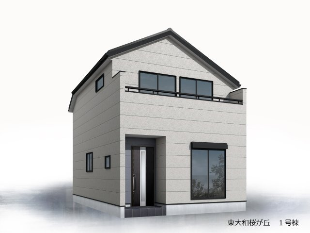 東大和桜が丘　全1棟の外観パース|☆完成予想パース☆
