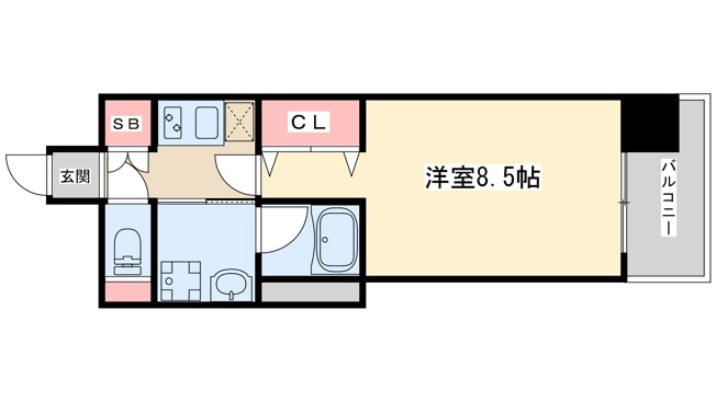 【間取り】 | ビエラコート内久宝寺