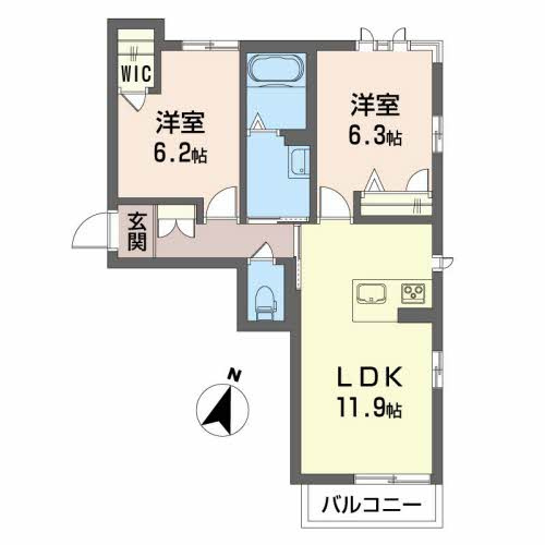 ベレオ名東の間取り