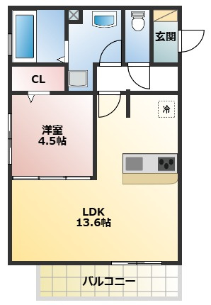 メゾン倉治の間取り