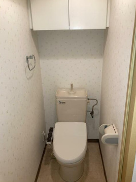 セザールリバーサイド月島のトイレ|落ち着いた色調のトイレです