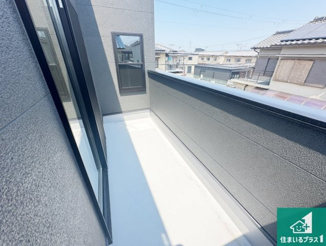 橿原市北妙法寺町　未入居のバルコニー|日当たりのよいバルコニー！お部屋が開放的に！