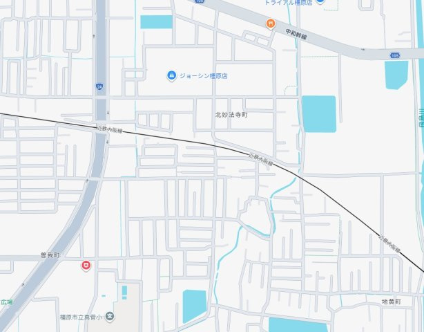 橿原市北妙法寺町　未入居の地図