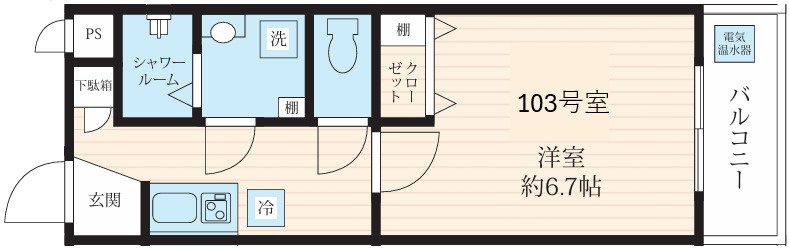 フォセット高砂の間取り